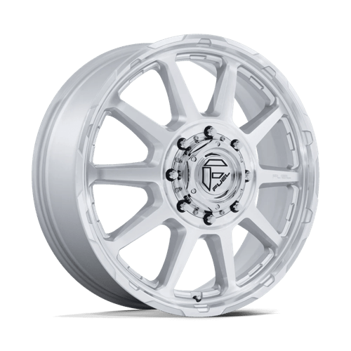 Fuel 1Pc D912 Circuit Dually 22X8.25 +105 Gloss Silver W/ Machined Face
