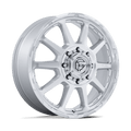 Fuel 1Pc D912 Circuit Dually 24X8.25 +105 Gloss Silver W/ Machined Face