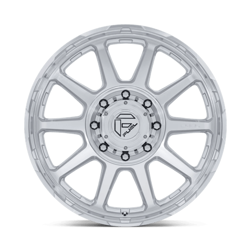 Fuel 1Pc D912 Circuit Dually 22X8.25 +105 Gloss Silver W/ Machined Face