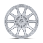 Fuel 1Pc D912 Circuit Dually 20X8.25 +105 Gloss Silver W/ Machined Face