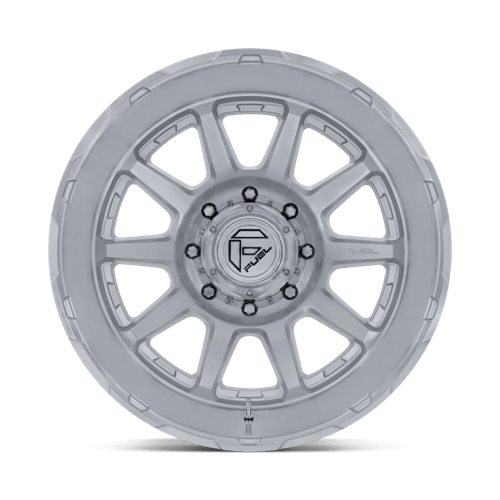 Fuel 1Pc D912 Circuit Dually 22X8.25 -202 Gloss Silver W/ Machined Face