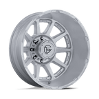 Fuel 1Pc D912 Circuit Dually 24X8.25 -221 Gloss Silver W/ Machined Face