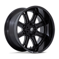 Fuel 1Pc Darkstar 24X12 -44 Gloss Black Milled