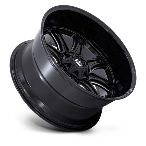 Fuel 1Pc Darkstar 22X10 +10 Gloss Black Milled