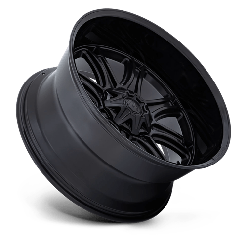 Fuel 1Pc Darkstar 22X10 +10 Matte Black W/ Gloss Black Lip
