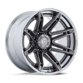 Fuel 1Pc Fc401 Brawl 20X10 -18 Platinum W/ Chrome Lip