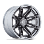 Fuel 1Pc Fc401 Brawl 22X10 -18 Platinum W/ Chrome Lip
