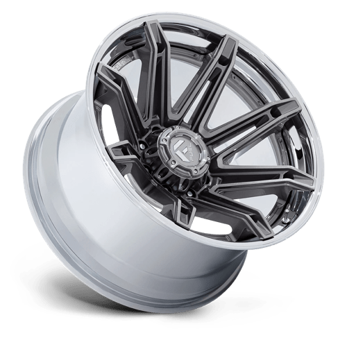 Fuel 1Pc Fc401 Brawl 20X10 -18 Platinum W/ Chrome Lip