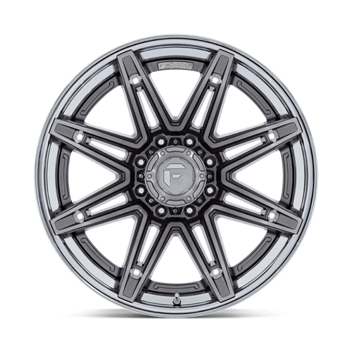 Fuel 1Pc Fc401 Brawl 20X10 -18 Platinum W/ Chrome Lip