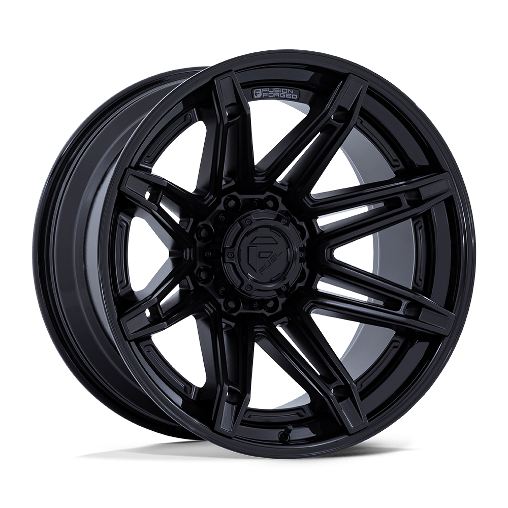 Fuel 1Pc Fc401 Brawl 20X10 -18 Matte Black W/ Gloss Black Lip