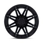 Fuel 1Pc Fc401 Brawl 24X12 -44 Matte Black W/ Gloss Black Lip