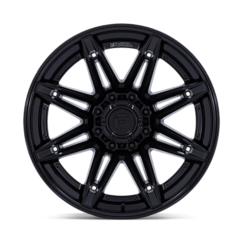 Fuel 1Pc Fc401 Brawl 24X12 -44 Matte Black W/ Gloss Black Lip
