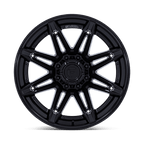 Fuel 1Pc Fc401 Brawl 22X10 -18 Matte Black W/ Gloss Black Lip