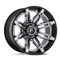 Fuel 1Pc Fc401 Brawl 24X12 -44 Chrome W/ Gloss Black Lip