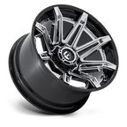 Fuel 1Pc Fc401 Brawl 22X10 -18 Chrome W/ Gloss Black Lip