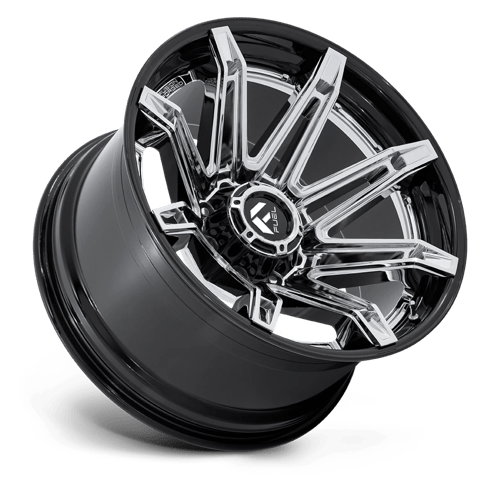 Fuel 1Pc Fc401 Brawl 22X10 -18 Chrome W/ Gloss Black Lip