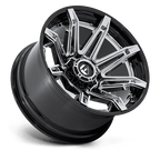 Fuel 1Pc Fc401 Brawl 24X12 -44 Chrome W/ Gloss Black Lip