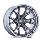 Fuel 1Pc Fc402 Catalyst 22X12 -44 Platinum W/ Chrome Lip