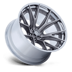 Fuel 1Pc Fc402 Catalyst 22X10 -18 Platinum W/ Chrome Lip