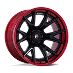 Fuel 1Pc Fc402 Catalyst 18X9 +1 Matte Black W/ Candy Red Lip