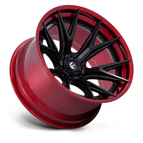 Fuel 1Pc Fc402 Catalyst 20X9 +1 Matte Black W/ Candy Red Lip