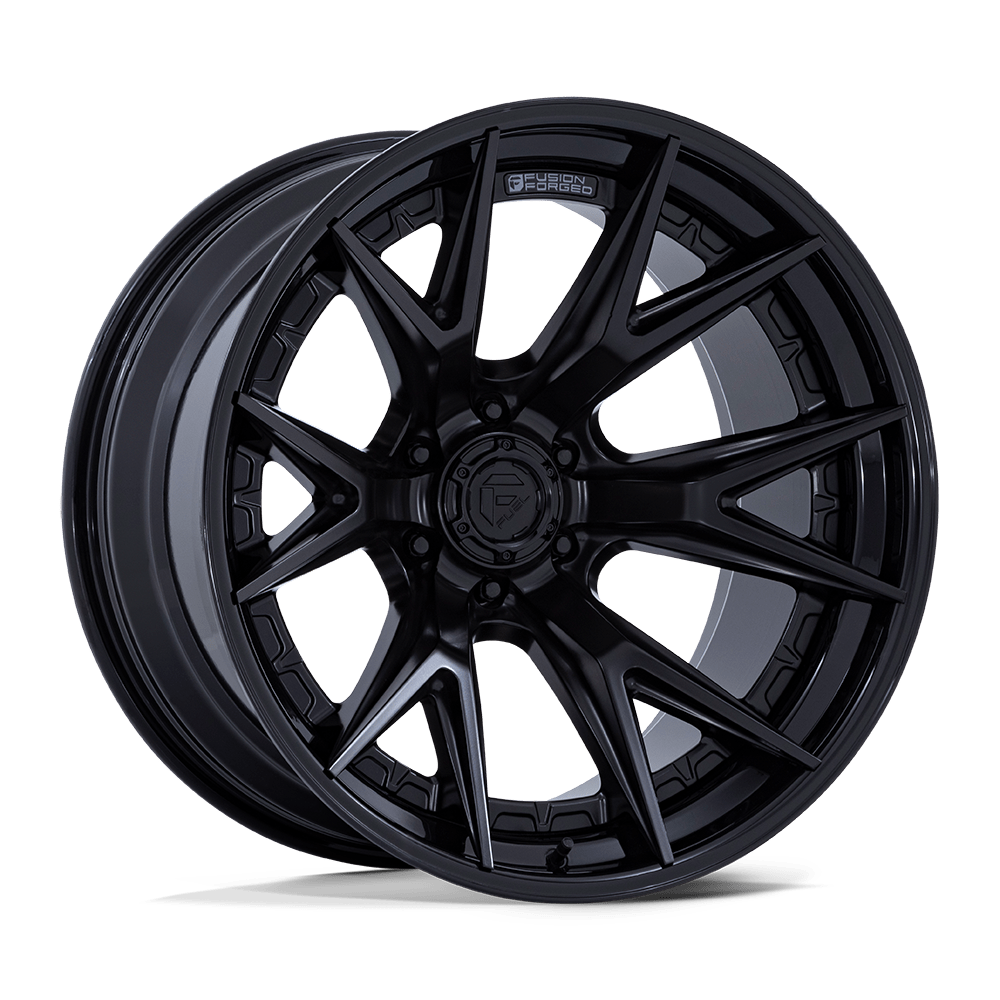 Fuel 1Pc Fc402 Catalyst 18X9 +1 Matte Black W/ Gloss Black Lip