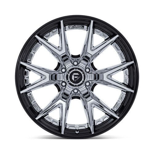 Fuel 1Pc Fc402 Catalyst 24X12 -44 Chrome W/ Gloss Black Lip