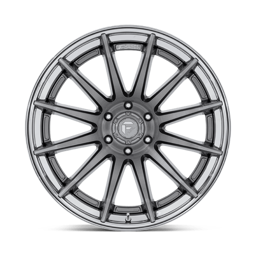 Fuel 1Pc Fc403 Burn 22X10 -18 Platinum W/ Chrome Lip