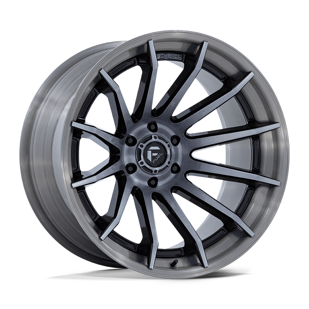 Fuel 1Pc Fc403 Burn 22X10 -18 Gloss Black Brushed Dark Tint