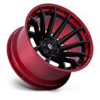Fuel 1Pc Fc403 Burn 22X10 -18 Matte Black W/ Candy Red Lip