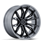 Fuel 1Pc Fc404 Mutiny 22X10 -18 Gloss Black Brushed Dark Tint