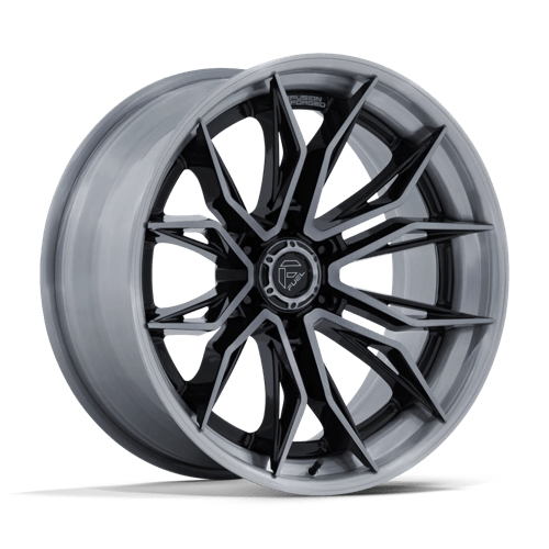 Fuel 1Pc Fc404 Mutiny 20X9 +1 Gloss Black Brushed Dark Tint