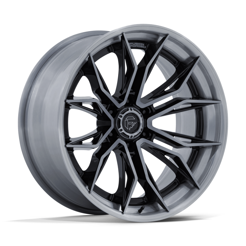 Fuel 1Pc Fc404 Mutiny 22X9.5 +20 Gloss Black Brushed Dark Tint