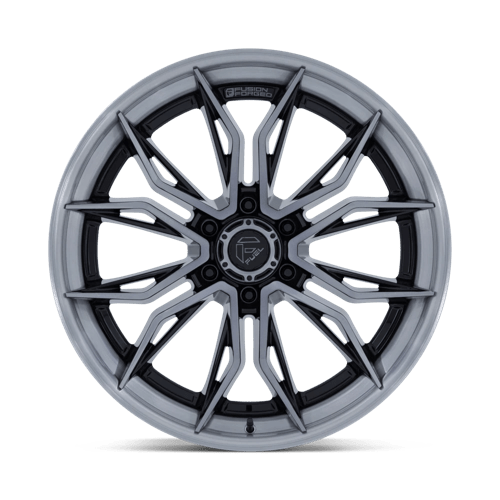 Fuel 1Pc Fc404 Mutiny 20X10 -18 Gloss Black Brushed Dark Tint