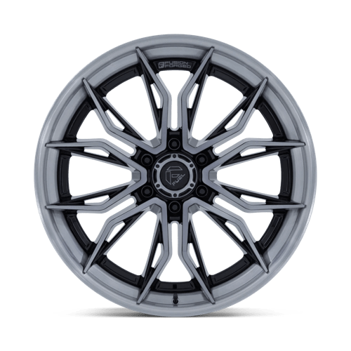 Fuel 1Pc Fc404 Mutiny 22X10 -18 Gloss Black Brushed Dark Tint