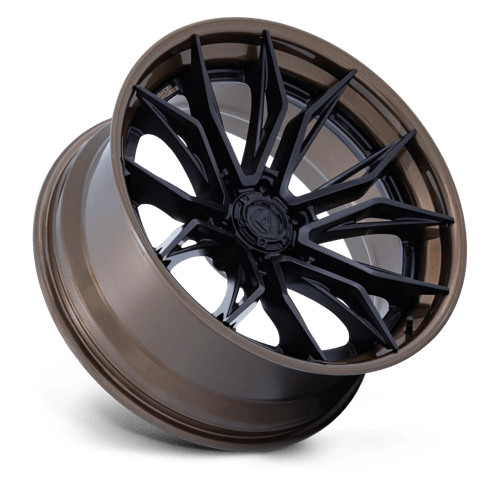 Fuel 1Pc Fc404 Mutiny 20X9 +1 Matte Black W Gloss Bronze Lip
