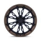 Fuel 1Pc Fc404 Mutiny 20X9 +20 Matte Black W Gloss Bronze Lip