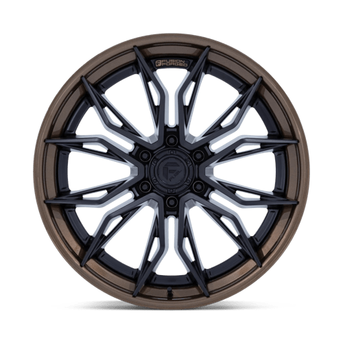 Fuel 1Pc Fc404 Mutiny 22X10 -18 Matte Black W Gloss Bronze Lip