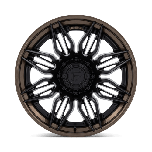 Fuel 1Pc Fc404 Mutiny 20X10 -18 Matte Black W Gloss Bronze Lip