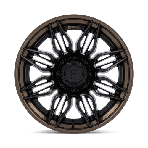 Fuel 1Pc Fc404 Mutiny 20X9 +1 Matte Black W Gloss Bronze Lip