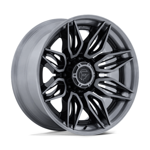 Fuel 1Pc Fc404 Mutiny 20X9 +1 Gloss Black Brushed Dark Tint