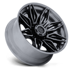 Fuel 1Pc Fc404 Mutiny 22X10 +0 Gloss Black Brushed Dark Tint