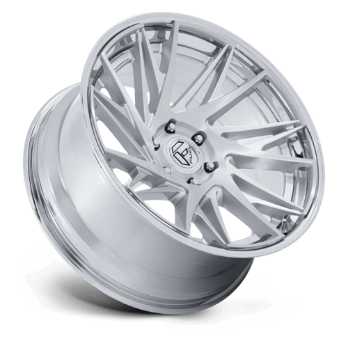 Fuel 1Pc Fc405 Dynamo 22X10 -18 Gloss Silver Brushed W/ Chr-Lp