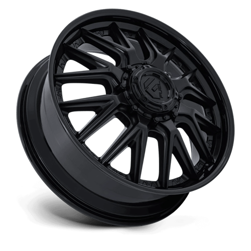 Fuel 1Pc D406 Catalyst Dually 20X8.25 +105 Matte Black W/ Gloss Black Lip