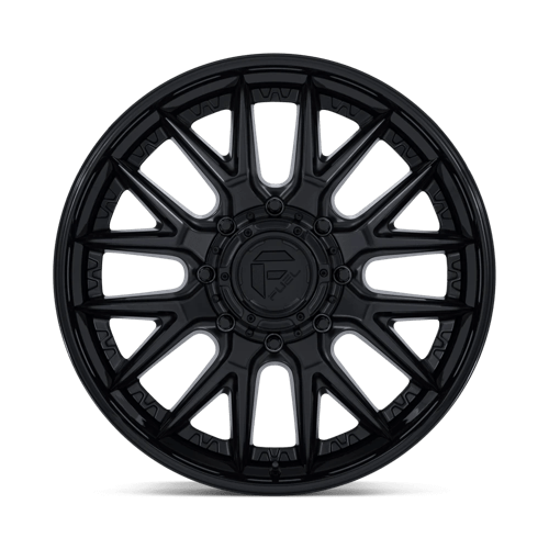 Fuel 1Pc D406 Catalyst Dually 20X8.25 +105 Matte Black W/ Gloss Black Lip
