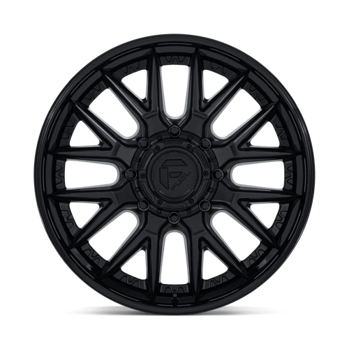 Fuel 1Pc D406 Catalyst Dually 24X8.25 +105 Matte Black W/ Gloss Black Lip