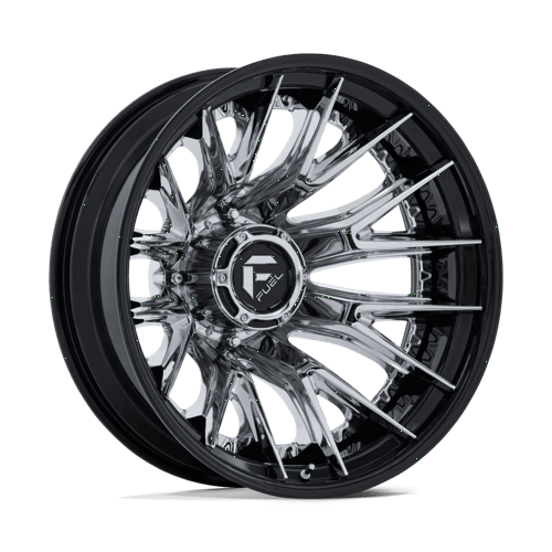 Fuel 1Pc D407 Catalyst Dually 20X8.25 -202 Chrome W/ Gloss Black Lip