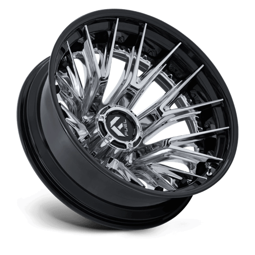 Fuel 1Pc D407 Catalyst Dually 20X8.25 -221 Chrome W/ Gloss Black Lip