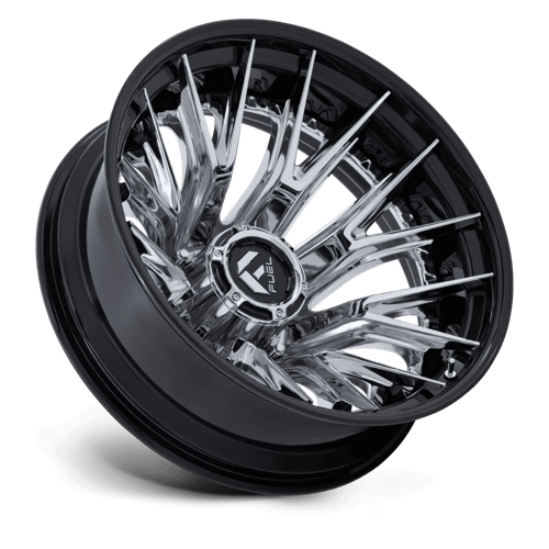Fuel 1Pc D407 Catalyst Dually 22X8.25 -221 Chrome W/ Gloss Black Lip