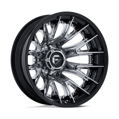 Fuel 1Pc D407 Catalyst Dually 24X8.25 -221 Chrome W/ Gloss Black Lip
